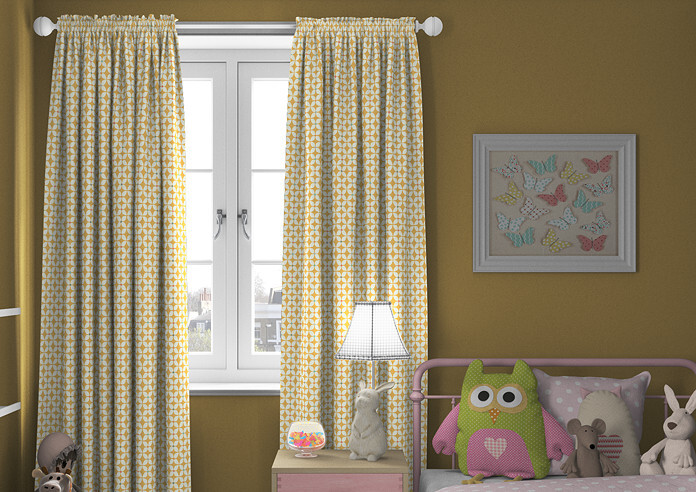 Zap, Butterscotch - Made to Measure Curtains - Image 3